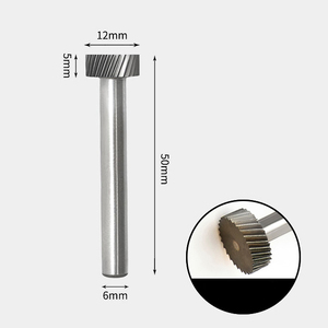 GAVAN 12 x 5mm T字 円型 シャンク径 6mm 超硬 ロータリーバー リュータービット 超硬バー