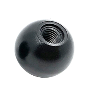 GAVAN M8 x 1.25 直径 30mm ナット式 ボール型つまみ 黒色 5個入 引き出し ノブ用 球体