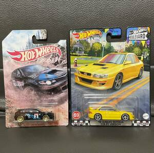 HWホットウィール (Hot Wheels) SUBARU WRX STIと1998スバル インプレッサ 22B-STi バージョン♪