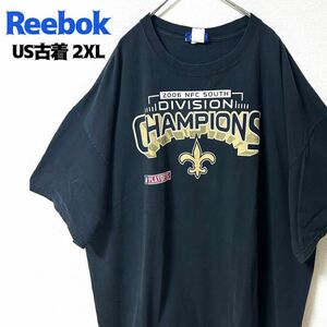 US古着 Reebok リーボック 半袖 Tシャツ NFL 2006 チャンピョンズ アメフト 2XL ゆるだぼ プリント