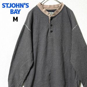 STJOHN'SBAY セントジョンズベイ 長袖シャツ M 格子柄 M 古着 輸入品 