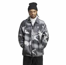 送料無料 新品 adidas originals CAMO COACH JACKET Lsize アディダスオリジナルス カモ コーチジャケット 迷彩 カモフラ 刺繍ロゴ_画像8