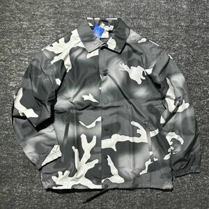 送料無料 新品 adidas originals CAMO COACH JACKET Lsize アディダスオリジナルス カモ コーチジャケット 迷彩 カモフラ 刺繍ロゴ