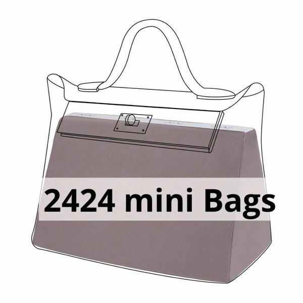 DGAZ バッグピロー DGAZインナーバッグ 型崩れ防止 パープル 2424 mini Bags ハーキン kelly2424