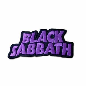 Black Sabbath アイロンパッチ／ワッペン ブラック・サバス Cut Out Wavy Logo