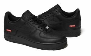 ☆Supreme NIKE Air Force 1 Low BLACK 8.5 26.5cm エアフォースワン 黒 ナイキ シュプリーム スニーカー 靴 boxlogo 新品 送料込