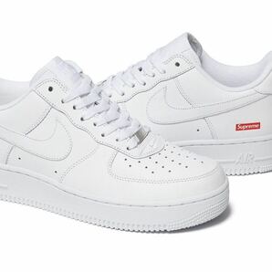 ★Supreme NIKE Air Force 1 Low WHITE 8.5 26.5cm エアフォースワン 白 ナイキ シュプリーム スニーカー 靴 boxlogo 新品 送料込 の画像1