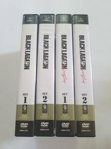 【中古DVD ジャケ難あり BLACK LAGOON/ブラック・ラグーン SET1/SET2＋Second Barrage SET1/SET2 4DVD-BOX(各BOX3枚組：全24話)セット】