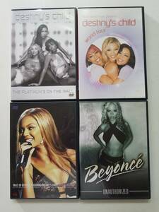 [ used DVD Destiny's Child/World Tour,The Platinum's on the Wall+TRACE OF BEYONCE FT DESTINY'S CHILD,Unauthorized 4 volume set ]