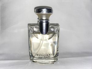 残量多　ブルガリ　ＢＶＬＧＡＲＩ　プールオム　オードトワレ　ナチュラルスプレー　５０ｍｌ