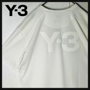 【人気デザイン】Y-3 バックロゴ ビックロゴ 定番カラー 希少Lサイズ