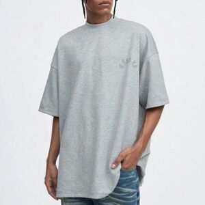 Tシャツ 半袖 グレー 半袖Tシャツ SHEIN メンズ XL