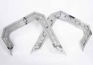  deco truck stainless steel mirror stay left right set Star cut SUS304 [1]