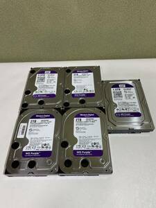 WestrenDigital ★WD30PURX 3.0TB. WD30PURZ 3TB. WD20PURZ. 2TB WD10PURX.1TB HDD SATA 5個セット★動作未確認★