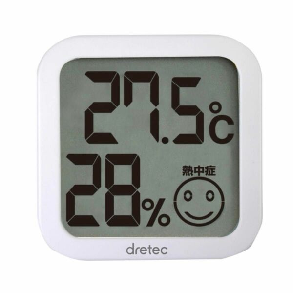 ドリテック　デジタル湿温度計　ホワイト