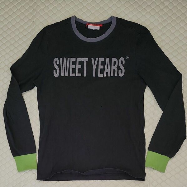 SWEET YEARS 長袖Tシャツ BLACK size Mイタリアブランド ②