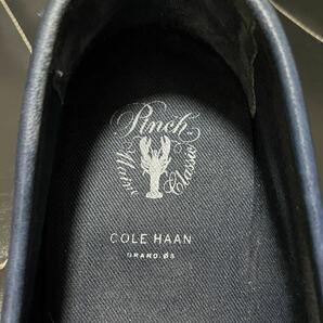 極美品 COLE HAAN コールハーン C23522 8M≒25.5cm レザーシューズ コインローファー ローファー ペニーローファー スリッポン ブルー 紳士の画像8