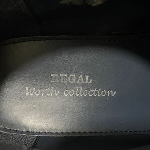 良品 REGAL Worth Collection リーガル V108 26cm レザーシューズ ビジネスシューズ ローファー スリッポン Uチップ ブラウン メンズ の画像8