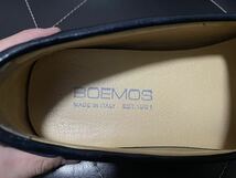 美品 BOEMOS ボエモス 3022 42≒26~26.5cm レザーシューズ ドライビングシューズ ビジネスシューズ ローファー スリッポン ネイビー メンズ_画像7