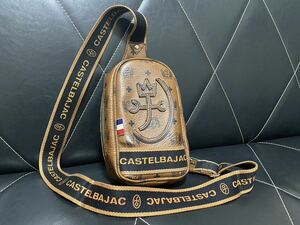  превосходный товар CASTELBAJAC Castelbajac сумка на плечо сумка "body" sling сумка one плечо наклонный .. дом .BRW Logo образец 