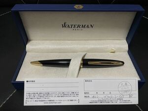  dead stock goods WATERMAN Waterman Curren black si-GT ballpen writing implements stationery writing brush chronicle has confirmed twist type black high class 