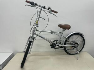 Codi 20インチ 折りたたみ自転車 6段変速 シルバー SHIMANO SIS シマノ 折り畳み自転車 コンパクト 持ち運びバッグ付き 中古 現状品