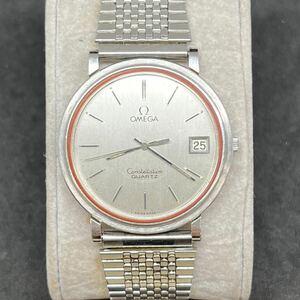 ＊OMEGA オメガ Constellation コンステレーション QUARTZ クォーツ cal.1332 腕時計 シルバー文字盤 不動