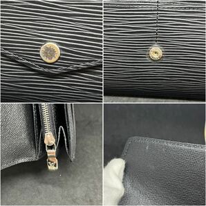 ＊LOUIS VUITTON ルイヴィトン エピ ポルトフォイユ サラ 長財布 M60582 ブラック 二つ折り ウォレットの画像9