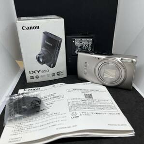 ＊【ほぼ未使用・極美品】Canon キャノン IXY650 PC2274 デジタルカメラ デジカメ USED 中古 キヤノン シルバー SL 完動品 付属品付きの画像1