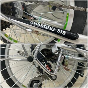 Codi 20インチ 折りたたみ自転車 6段変速 シルバー SHIMANO SIS シマノ 折り畳み自転車 コンパクト 持ち運びバッグ付き 中古 現状品の画像8