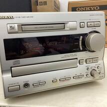 ＊【通電OK】ONKYO オンキョー ミニコンポ CD/MDチューナーアンプ FR-V5 スピーカー D-032A ペア オーディオ機器 音響機器 リモコン 元箱付_画像2