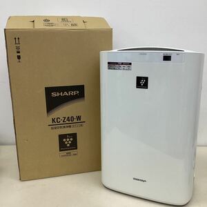 ＊【動作品】SHARP シャープ 加湿空気清浄機 プラズマクラスター7000 高濃度イオン KC-Z40-W タンク容量 3.0L/洋室 11畳/和室 7畳 2011年製