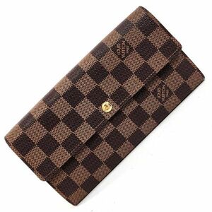 967 ルイヴィトン LOUISVUITTON 二つ折り長財布 ダミエ ポルトフォイユ サラ N61734 財布 長財布