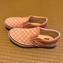 バンズ VANS スリッポン 21㎝ ピンクチェック_画像4