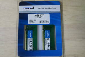Crucial 16GB KIT 2x8GB DDR4-2666 UDIMM 1.2V CL19 CT2K8G4DFS8266 デスクトップPC用メモリ　