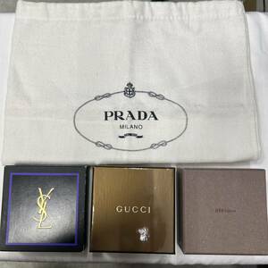 YSL イブサンローラン　イヴ・サンローラン　イヴサンローランGUCCI グッチ　PRADA プラダ　エテ　ete 空箱　箱のみ　4つセット　おまとめ