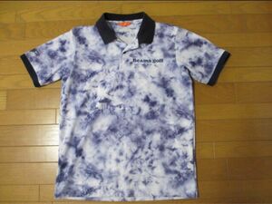 BEAMS GOLF ビームスゴルフ　タイダイポロシャツ　ブルー　サイズL