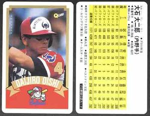 即決! 1991 Qcard バファローズ #4 大石第二朗 (内野手)