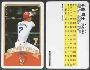 即決! 1991 Qcard 日本ハムファイターズ #7 中島輝士 (内野手)