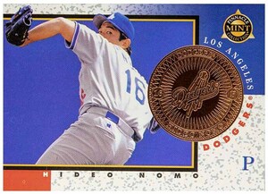 即決! 1998 野茂英雄 MLB pinnacle Mint Collection カード #15