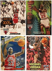 即決! NBA MJ & KB ミックス年 MJ (28) & KB (12) 40枚 カード (D) ロット +Legends 雑誌【英語版】