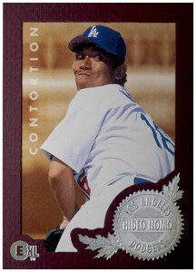 即決! 1996 野茂英雄 MLB FLEER E-XG Contortion カード