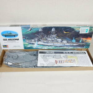 (18520)【同梱不可】USS ARIZONA (アメリカ海軍戦艦 アリゾナ) Revell(レベル) H-302 内袋未開封 未組立て