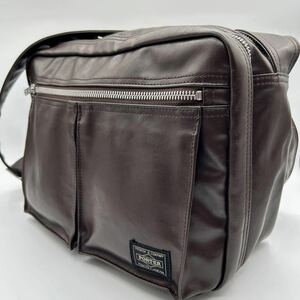 PORTER Porter Freestyle плечо камера сумка Brown полный открытый S FREE STYLE SHOULDER BAG L сумка на плечо 