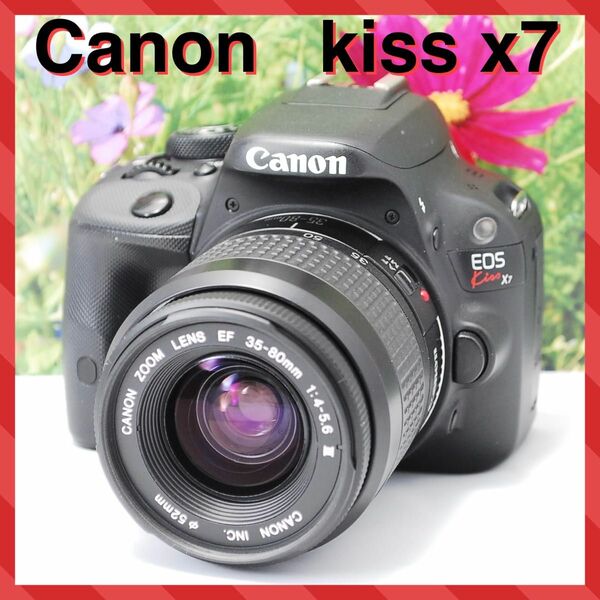 ☆軽量コンパクト☆高機能☆Canon kiss x7 レンズキット☆