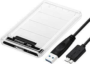  transparent .2.5 -inch HDD case USB 3.0 connection SATA correspondence HDD/SSD attached outside drive case screw & tool un- necessary .