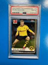 Erling Haaland 2019-20 Topps Chrome Bundesliga RC #72 Rookie Card PSA 10 ルーキーカード アーリング・ハーランド _画像1