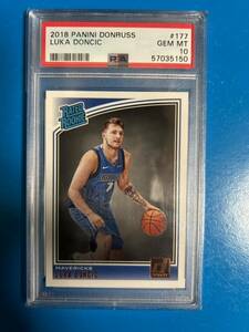 2018-19 Panini Donruss Luka Doncic Rated Rookie RC #177 Dallas Mavericks PSA 10 ルカ・ドンチッチ