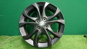 シマ★ 中古 15インチ ソリオ バンディット ホイール 1本 アルミ スペア用 15×4.5J PCD100 4穴 +45 スズキ純正