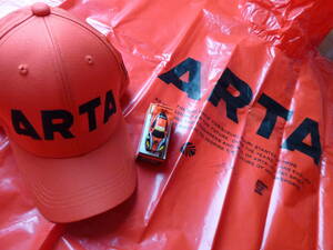 ARTA ★ オートバックス レーシングチーム ★ ロゴ　キャップ　帽子　オレンジ色　58㎝ / レインポンチョ / Garaiya プルバックカー